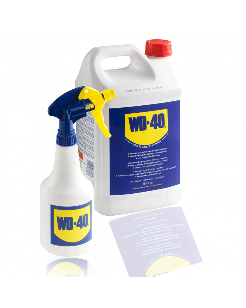 Bidon WD40, 5 litres + pulvérisateur WD-40 | Mongrossisteauto.com