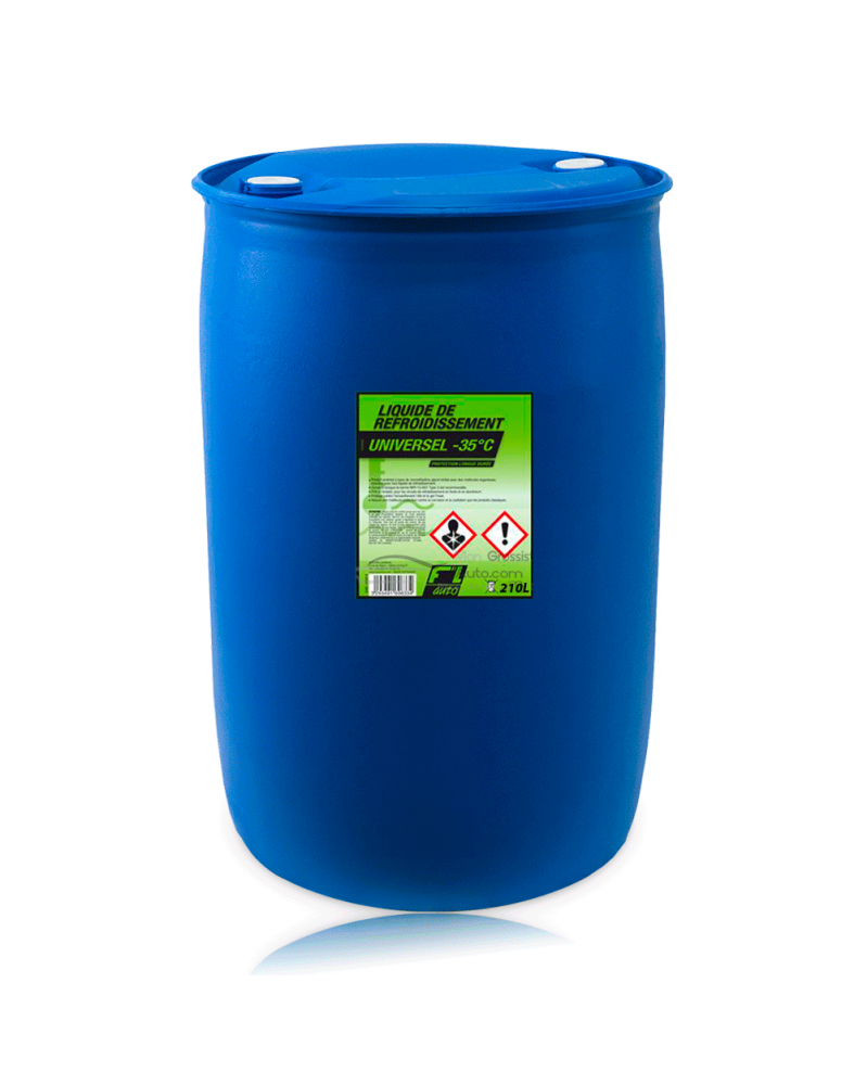 Liquide de refroidissement universel, vert -35°C, 210L - FL'AUTO| Mongrossisteauto.com