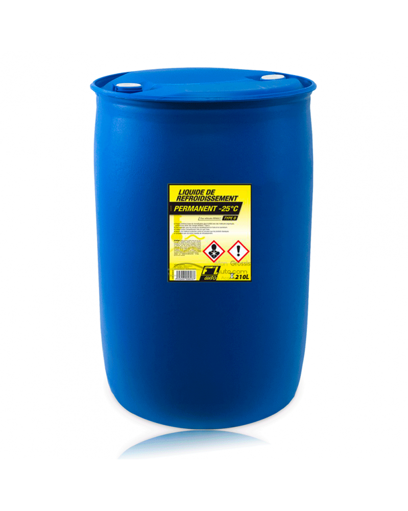 Liquide de refroidissement jaune - Type D - 210L - FL'AUTO | Mongrossisteauto.com Liquide de refroidissement jaune - Type D - 210L - FL'AUTO | Mongrossisteauto.com