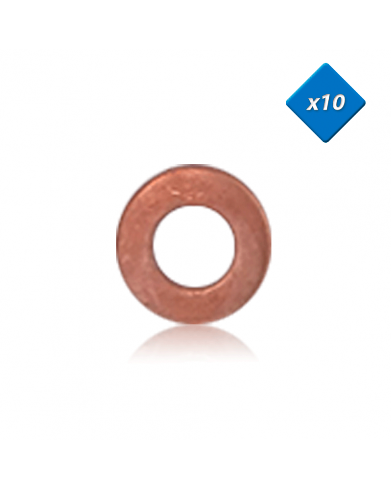Joint cuivre injecteur, 7 x 13,7 - x10 - OE:1715204 - 3RG | Mongrossisteauto.com Joint cuivre injecteur, 7 x 13,7 - x10 - OE:1715204 - 3RG | Mongrossisteauto.com