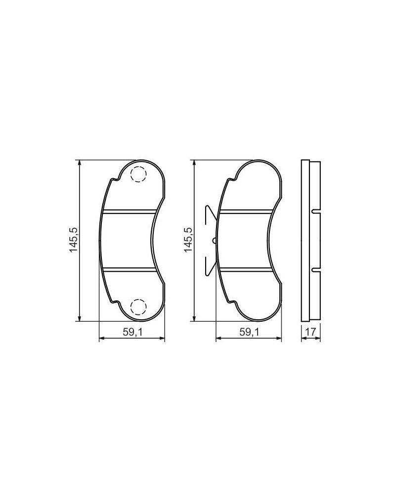 Kit de plaquettes de frein, frein à disque BOSCH Ref : 0 986 460 947 | Mongrossisteauto.com