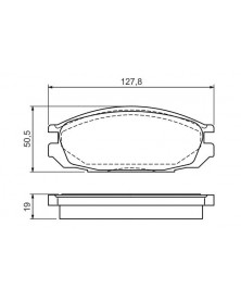 Kit de plaquettes de frein, frein à disque BOSCH Ref : 0 986 461 133 | Mongrossisteauto.com