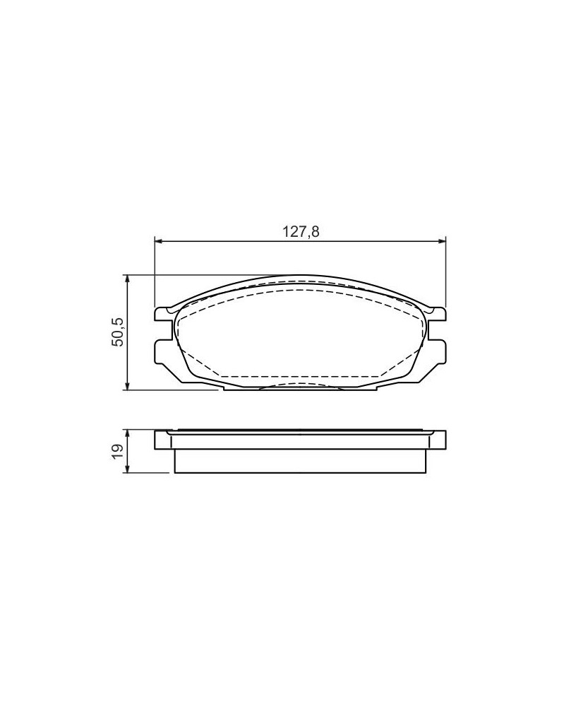 Kit de plaquettes de frein, frein à disque BOSCH Ref : 0 986 461 133 | Mongrossisteauto.com