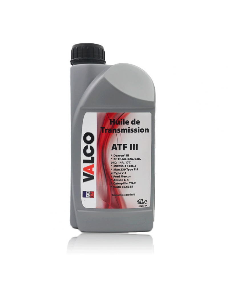 Huile de transmission, fluide, lubrifiant ATF 3, 1L - VALCO