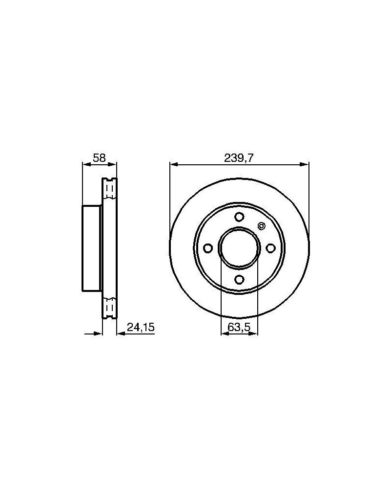 Disque de frein BOSCH Ref : 0 986 478 148 | Mongrossisteauto.com