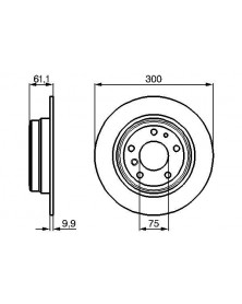 Disque de frein BOSCH Ref : 0 986 478 321 | Mongrossisteauto.com