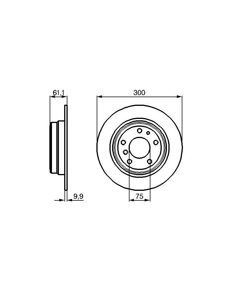 Disque de frein BOSCH Ref : 0 986 478 321 | Mongrossisteauto.com