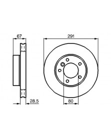 Disque de frein BOSCH Ref : 0 986 478 691 | Mongrossisteauto.com