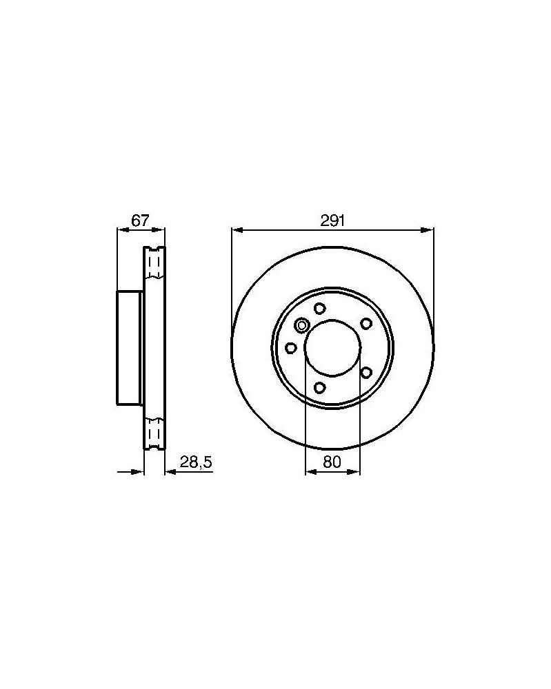 Disque de frein BOSCH Ref : 0 986 478 691 | Mongrossisteauto.com