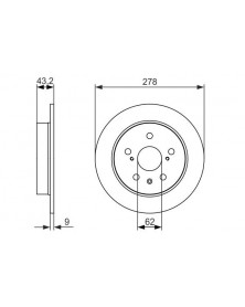 Disque de frein BOSCH Ref : 0 986 479 047 | Mongrossisteauto.com