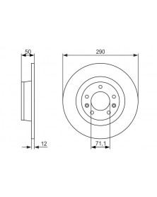 Disque de frein BOSCH Ref : 0 986 479 311 | Mongrossisteauto.com