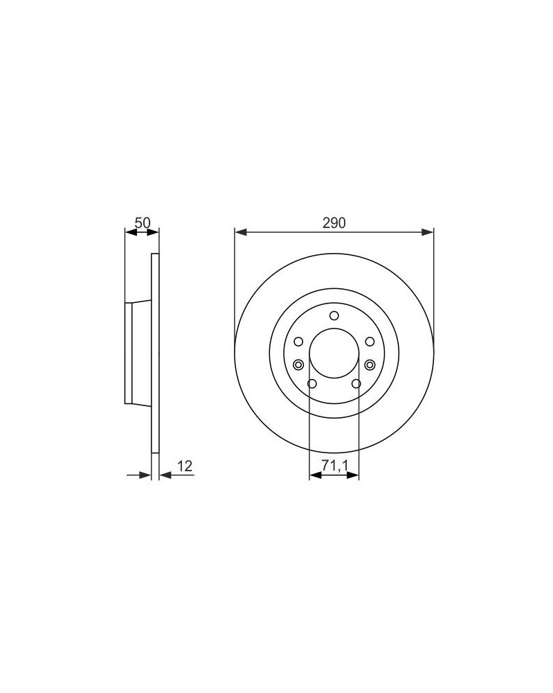 Disque de frein BOSCH Ref : 0 986 479 311 | Mongrossisteauto.com