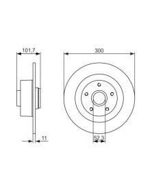 Disque de frein BOSCH Ref : 0 986 479 573 | Mongrossisteauto.com