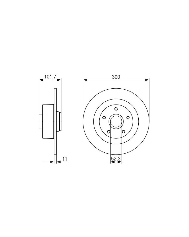 Disque de frein BOSCH Ref : 0 986 479 573 | Mongrossisteauto.com