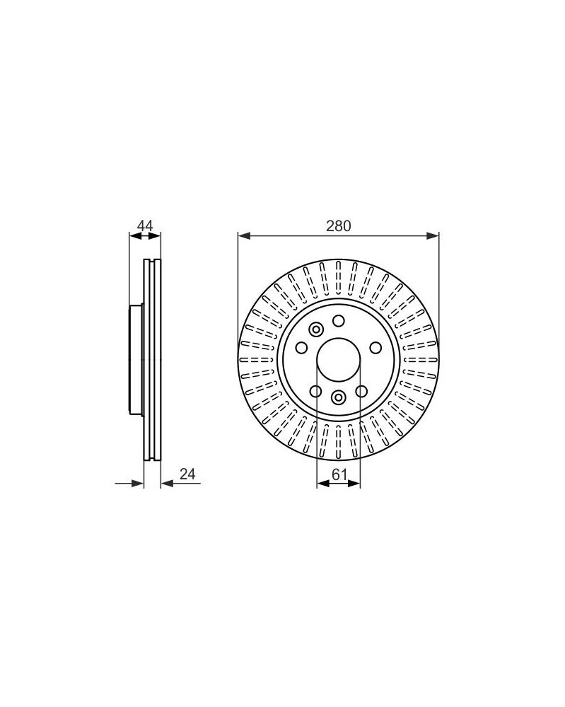 Disque de frein BOSCH Ref : 0 986 479 611 | Mongrossisteauto.com