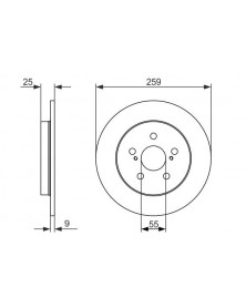 Disque de frein BOSCH Ref : 0 986 479 721 | Mongrossisteauto.com