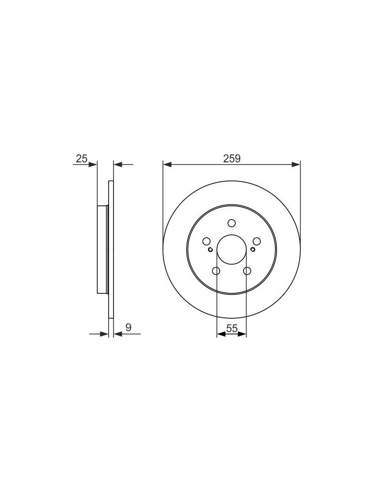 Disque de frein BOSCH Ref : 0 986 479 721 | Mongrossisteauto.com