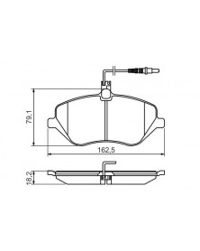 Kit de plaquettes de frein, frein à disque BOSCH Ref : 0 986 494 484 | Mongrossisteauto.com