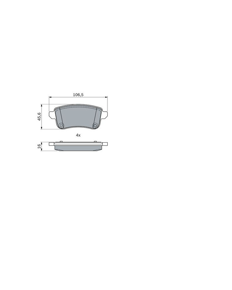 Kit de plaquettes de frein, frein à disque BOSCH Ref : 0 986 494 978 | Mongrossisteauto.com