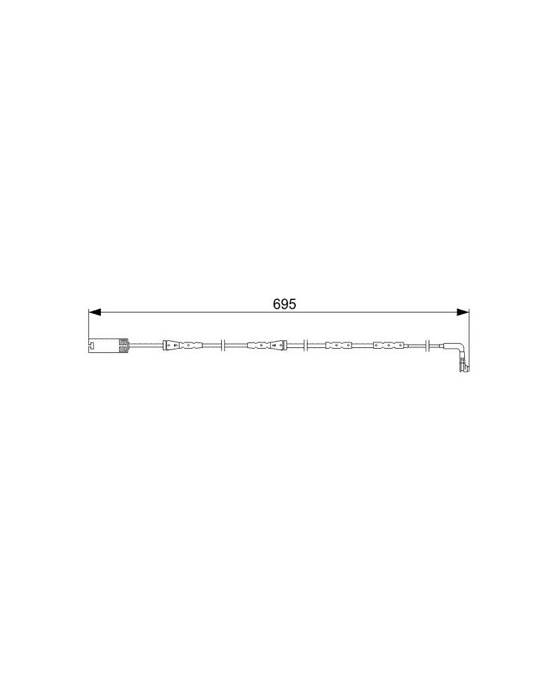 Contact d'avertissement, usure des plaquettes de f BOSCH Ref : 1 987 473 050 | Mongrossisteauto.com