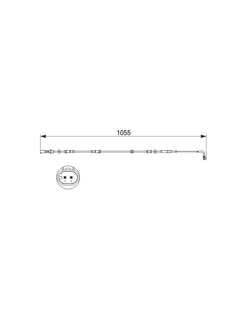 Contact d'avertissement, usure des plaquettes de f BOSCH Ref : 1 987 473 507 | Mongrossisteauto.com