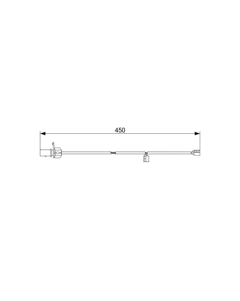 Contact d'avertissement, usure des plaquettes de f BOSCH Ref : 1 987 473 583 | Mongrossisteauto.com