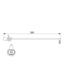 Contact d'avertissement, usure des plaquettes de f BOSCH Ref : 1 987 474 505 | Mongrossisteauto.com