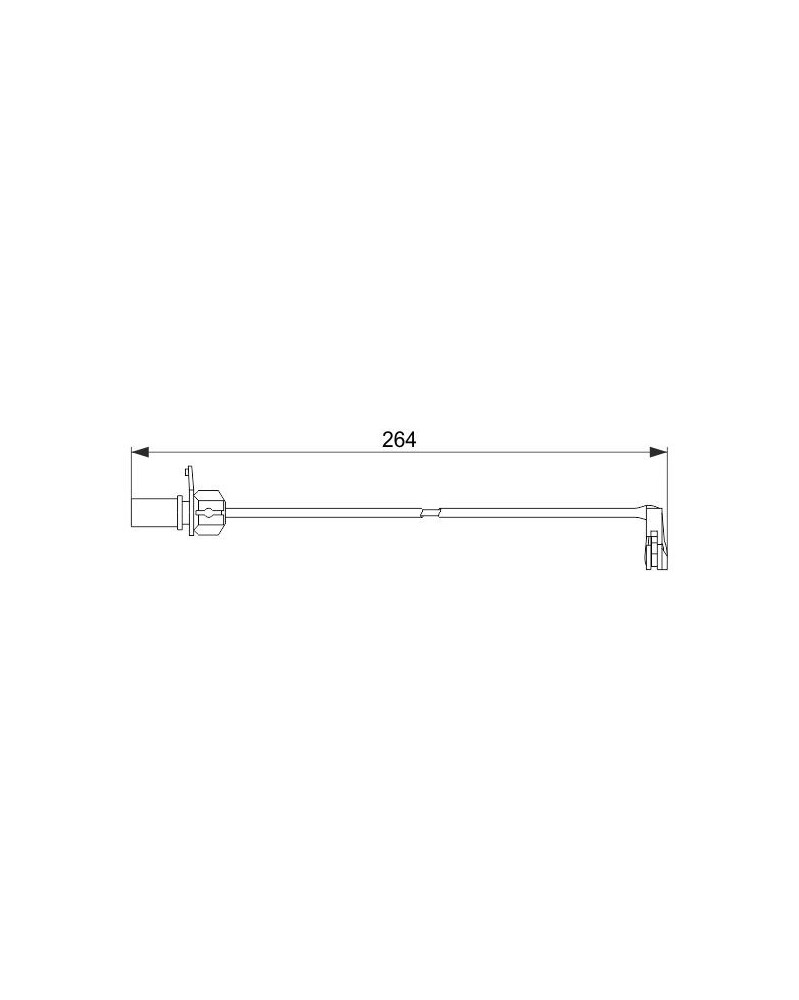 Contact d'avertissement, usure des plaquettes de f BOSCH Ref : 1 987 474 517 | Mongrossisteauto.com