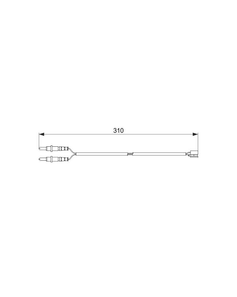 Contact d'avertissement, usure des plaquettes de f BOSCH Ref : 1 987 474 519 | Mongrossisteauto.com