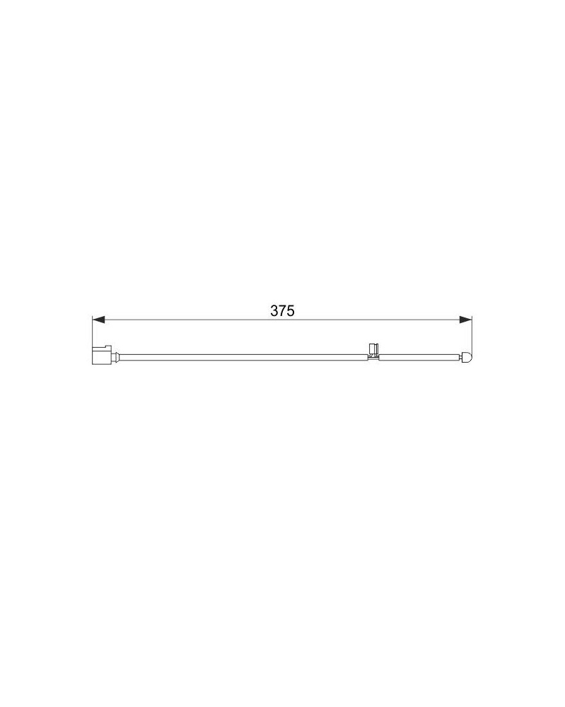 Contact d'avertissement, usure des plaquettes de f BOSCH Ref : 1 987 474 562 | Mongrossisteauto.com