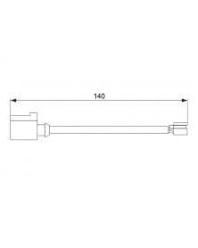 Contact d'avertissement, usure des plaquettes de f BOSCH Ref : 1 987 474 566 | Mongrossisteauto.com