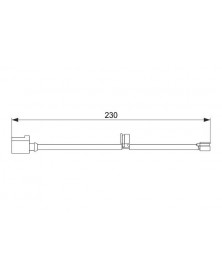 Contact d'avertissement, usure des plaquettes de f BOSCH Ref : 1 987 474 569 | Mongrossisteauto.com