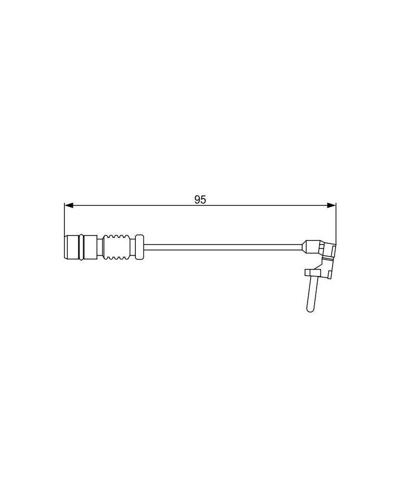 Contact d'avertissement, usure des plaquettes de f BOSCH Ref : 1 987 474 901 | Mongrossisteauto.com