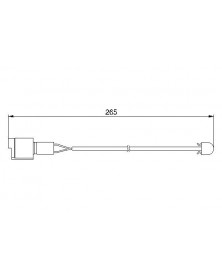 Contact d'avertissement, usure des plaquettes de f BOSCH Ref : 1 987 474 904 | Mongrossisteauto.com