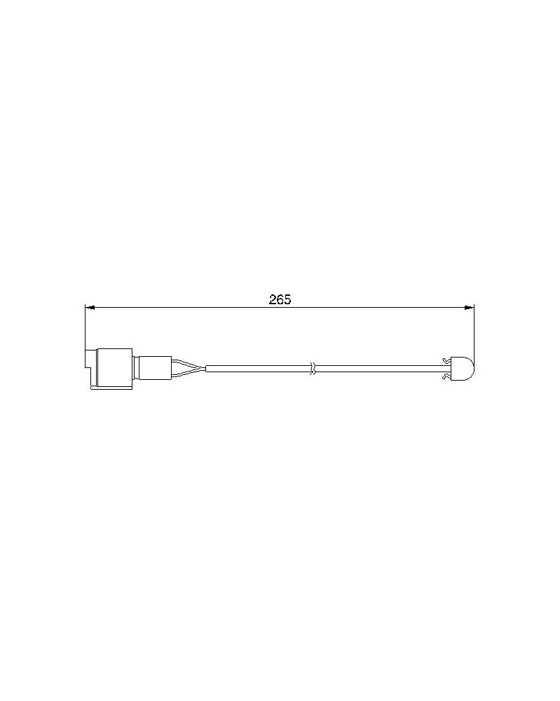 Contact d'avertissement, usure des plaquettes de f BOSCH Ref : 1 987 474 904 | Mongrossisteauto.com