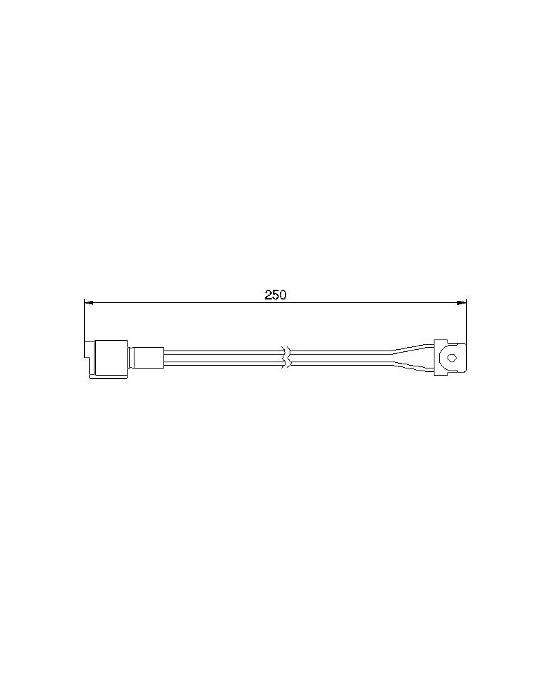 Contact d'avertissement, usure des plaquettes de f BOSCH Ref : 1 987 474 905 | Mongrossisteauto.com