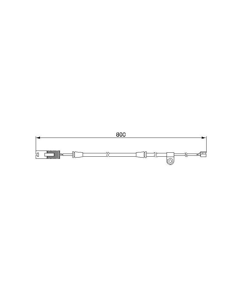 Contact d'avertissement, usure des plaquettes de f BOSCH Ref : 1 987 474 945 | Mongrossisteauto.com