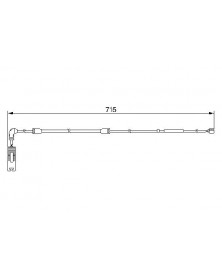 Contact d'avertissement, usure des plaquettes de f BOSCH Ref : 1 987 474 946 | Mongrossisteauto.com