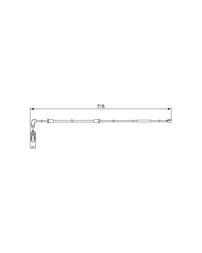 Contact d'avertissement, usure des plaquettes de f BOSCH Ref : 1 987 474 946 | Mongrossisteauto.com