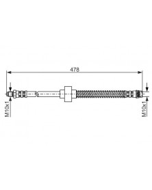 Flexible de frein BOSCH Ref : 1 987 476 868 | Mongrossisteauto.com