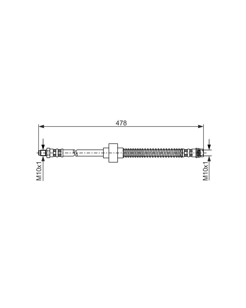 Flexible de frein BOSCH Ref : 1 987 476 868 | Mongrossisteauto.com