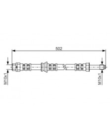 Flexible de frein BOSCH Ref : 1 987 476 971 | Mongrossisteauto.com