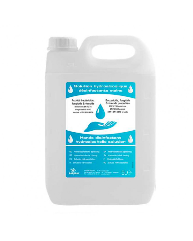 Solution hydroalcoolique, gel 5L | Mongrossisteauto.com