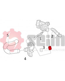 Gaine de suralimentation SEIM Ref : 981117 | Mongrossisteauto.com