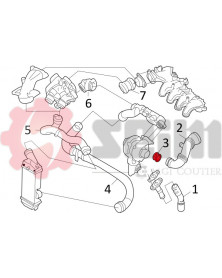 Gaine de suralimentation SEIM Ref : 981125 | Mongrossisteauto.com