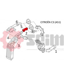 Gaine de suralimentation SEIM Ref : 981135 | Mongrossisteauto.com