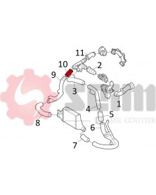 Gaine de suralimentation SEIM Ref : 981135 | Mongrossisteauto.com