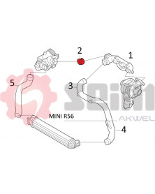 Gaine de suralimentation SEIM Ref : 981136 | Mongrossisteauto.com