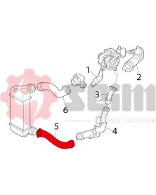 Gaine de suralimentation SEIM Ref : 981150 | Mongrossisteauto.com