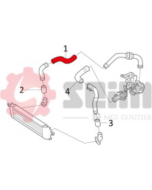 Gaine de suralimentation SEIM Ref : 981449 | Mongrossisteauto.com